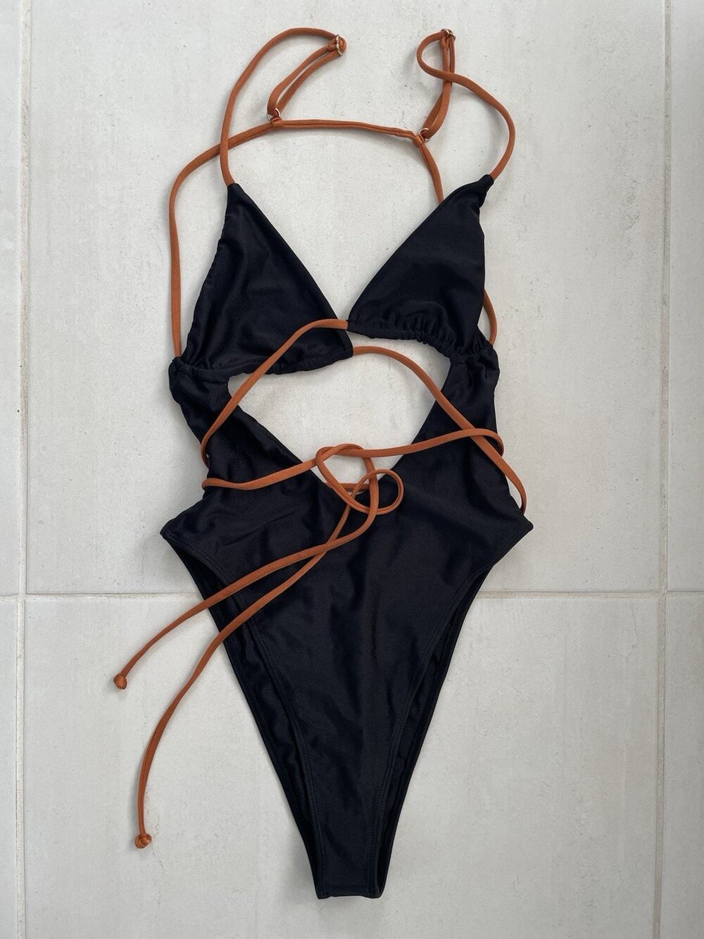 Camila Coelho Swim One Piece Monokini Swimsuit Angelo Beach Summer Minimalist